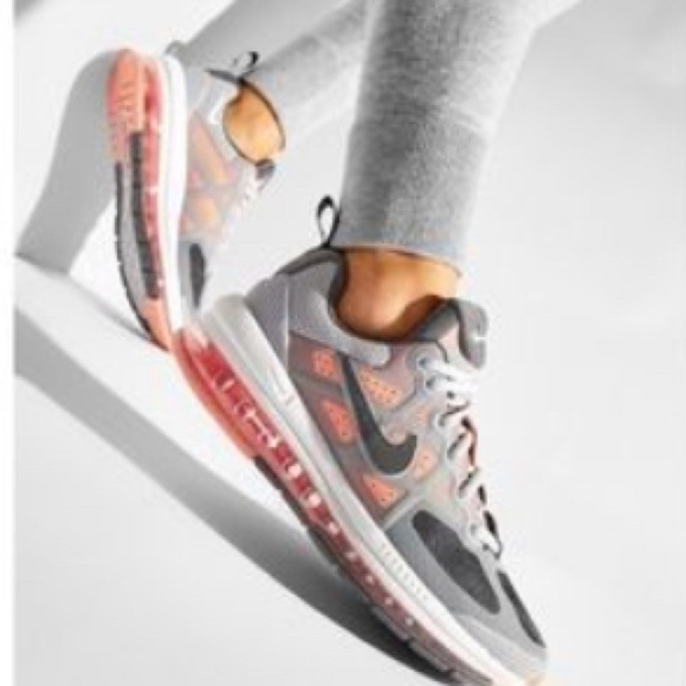 Nike Air Max Genome Shoes Smoke Gray Mango Sz Women’s 8 6.5 Kids CW1648-004